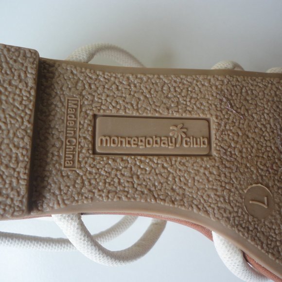 Gladiator Sandals Montego Bay Club, NEW! - Size 7M, White & Tan - Picture 10 of 12